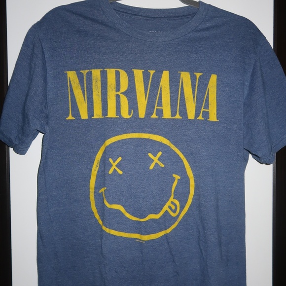 nirvana smiley face shirt